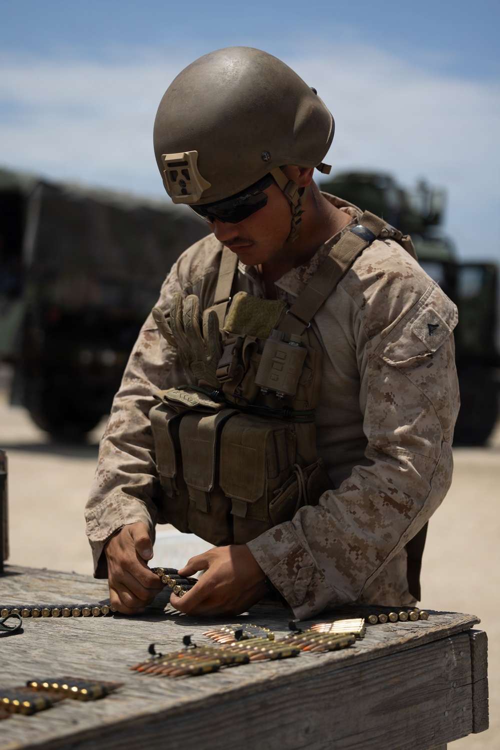 1st Radio Battalion conducts M240B machine gun range