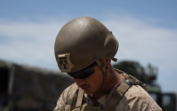 1st Radio Battalion conducts M240B machine gun range