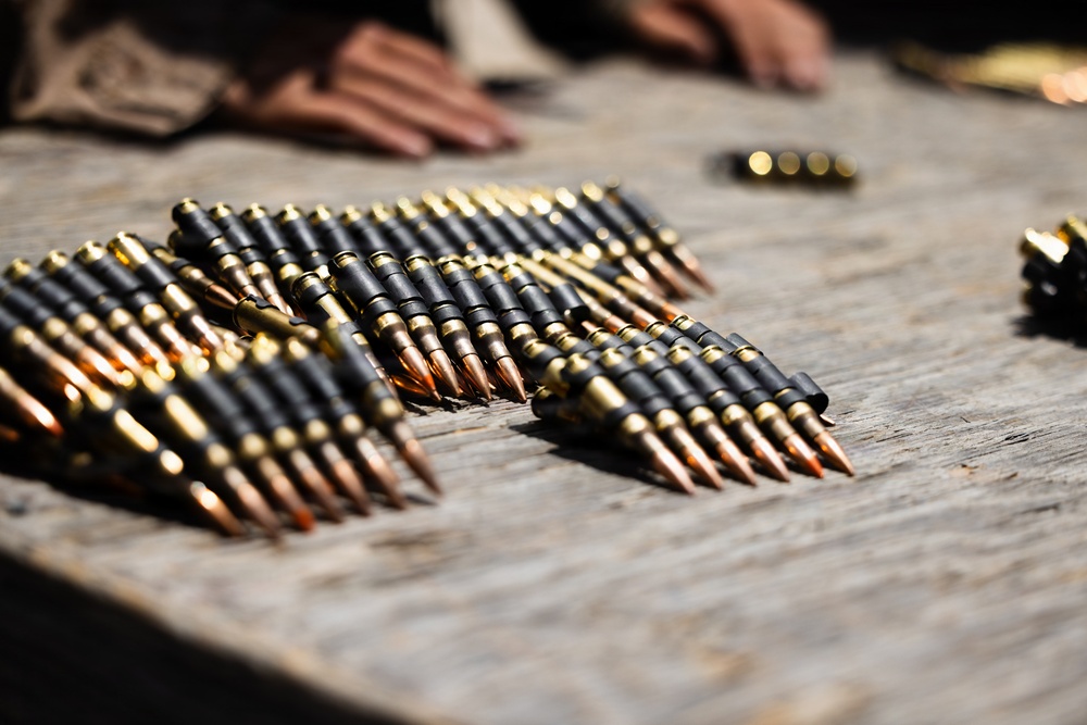 1st Radio Battalion conducts M240B machine gun range