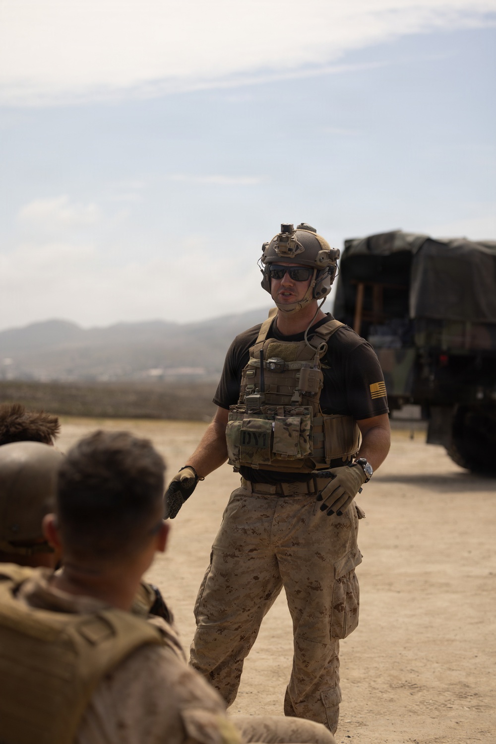 1st Radio Battalion conducts M240B machine gun range