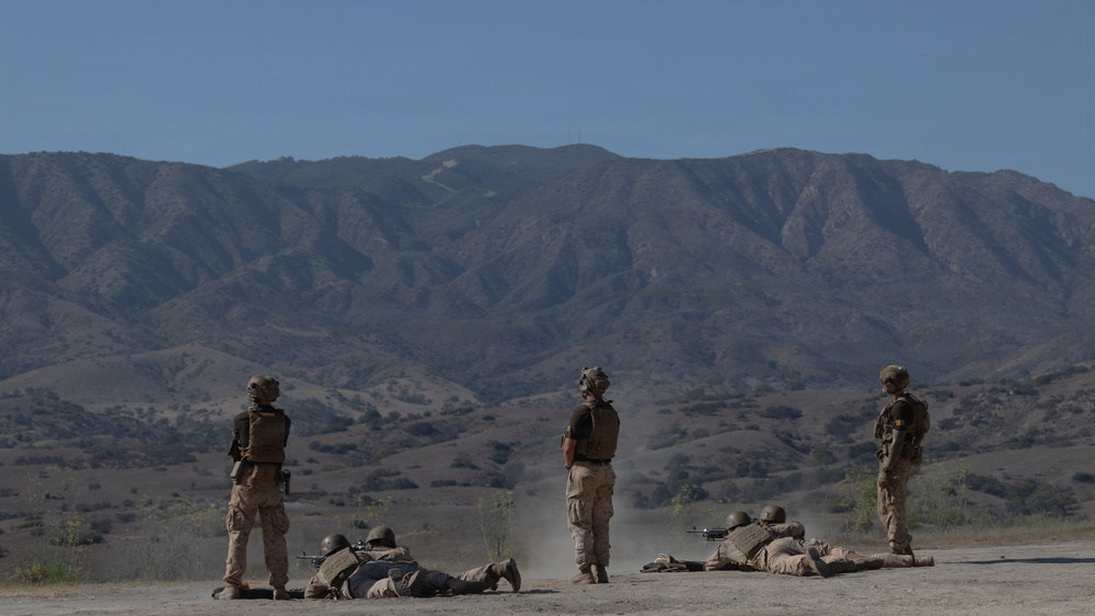 1st Radio Battalion conducts M240B machine gun range