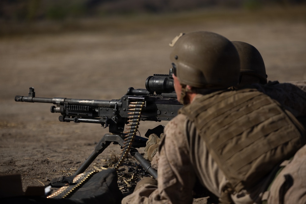1st Radio Battalion conducts M240B machine gun range