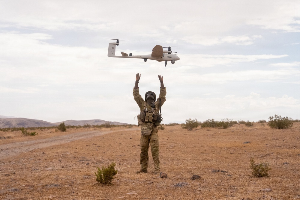 Battlegroup ANZAC soldiers train with a Small Uncrewed Aircraft System during PC-C6