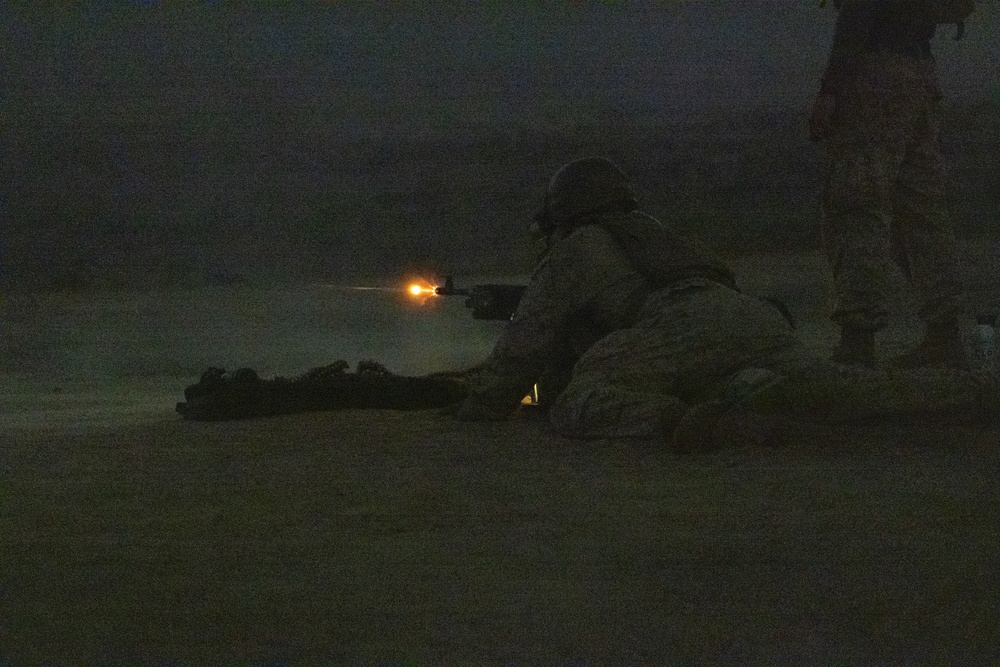 1st Radio Battalion conducts M240B machine gun range