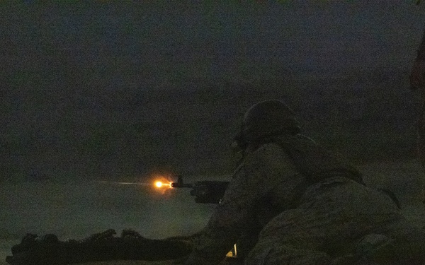 1st Radio Battalion conducts M240B machine gun range