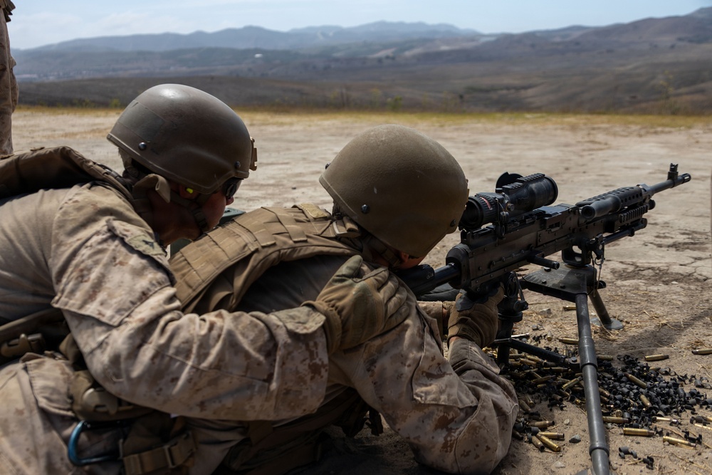 1st Radio Battalion conducts M240B machine gun range