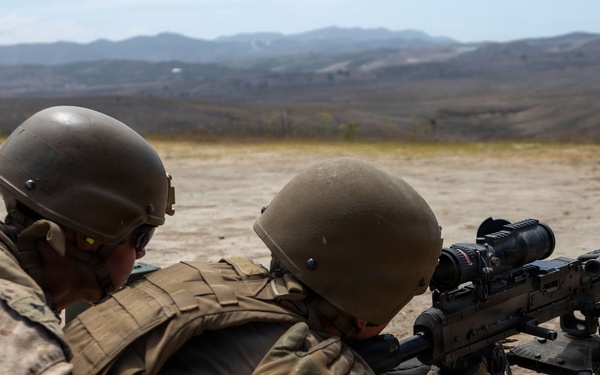1st Radio Battalion conducts M240B machine gun range