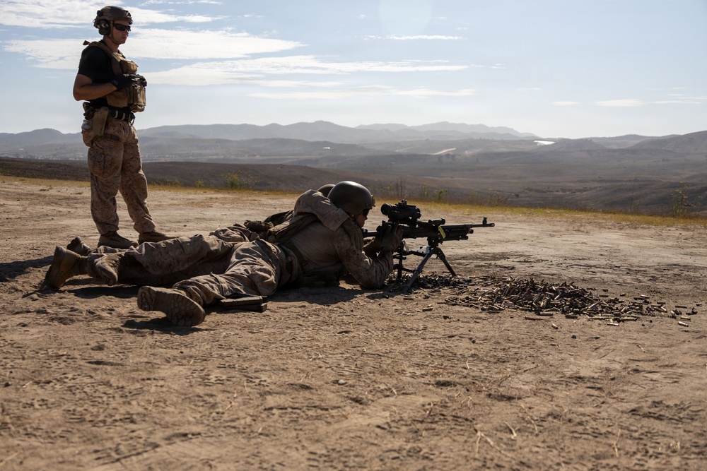 1st Radio Battalion conducts M240B machine gun range