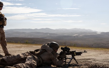 1st Radio Battalion conducts M240B machine gun range