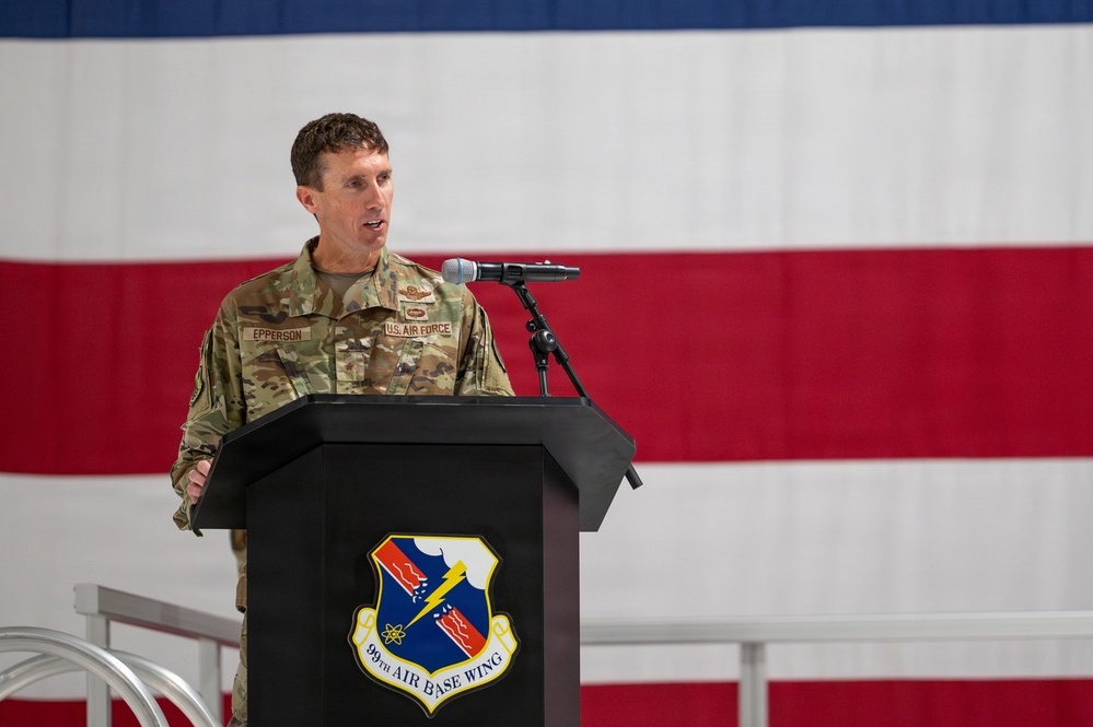 Ready for the Mission: 99 ABW welcomes new leader