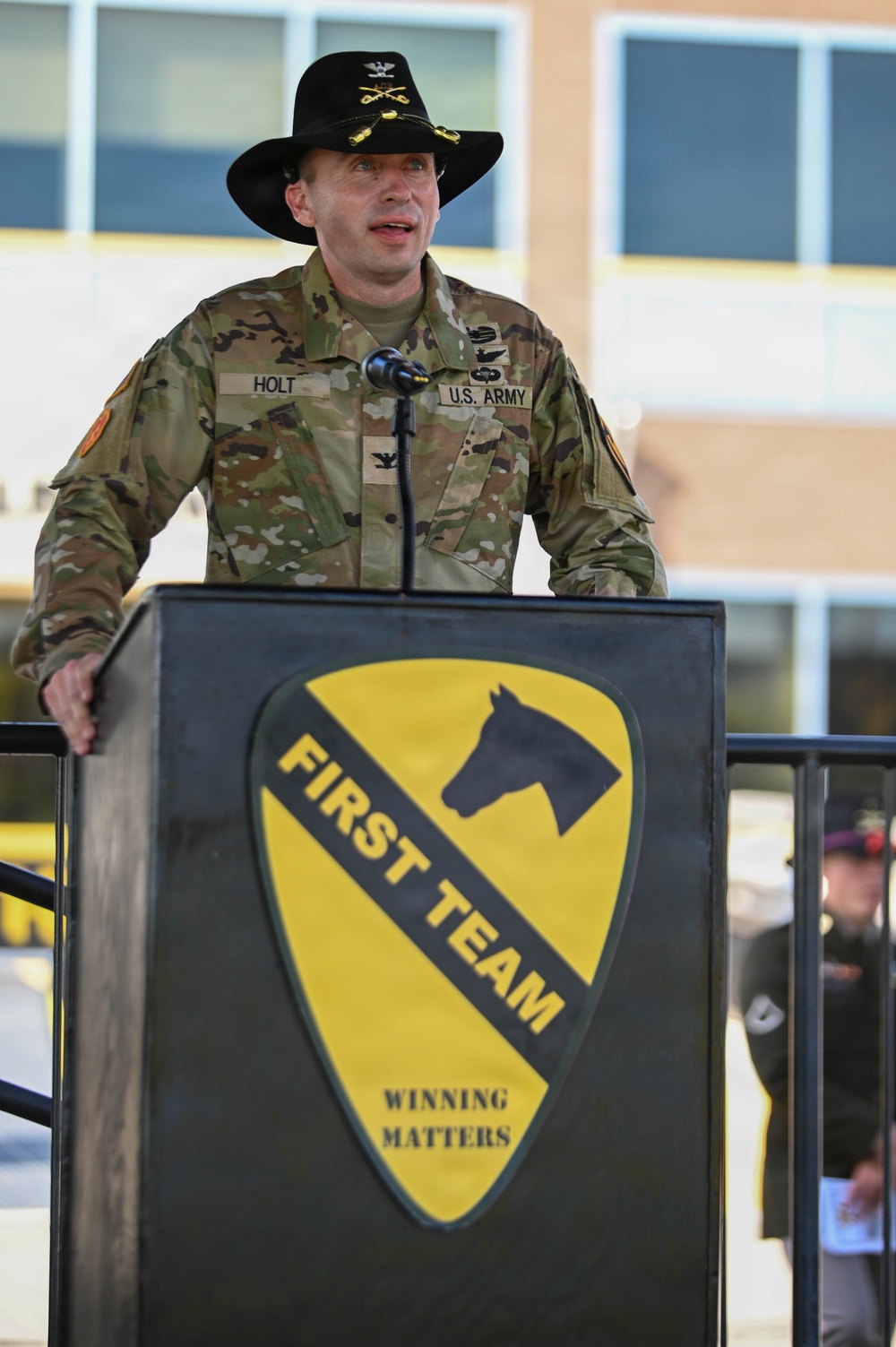 1st Air Cavalry Brigade conducts a change of command ceremony