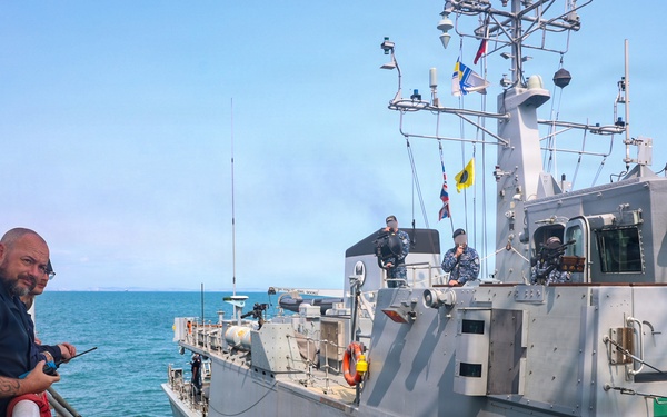 HMS Stirling Castle Conducts Replenishment-at-sea with UNS Chernihiv at Sea Breeze 26