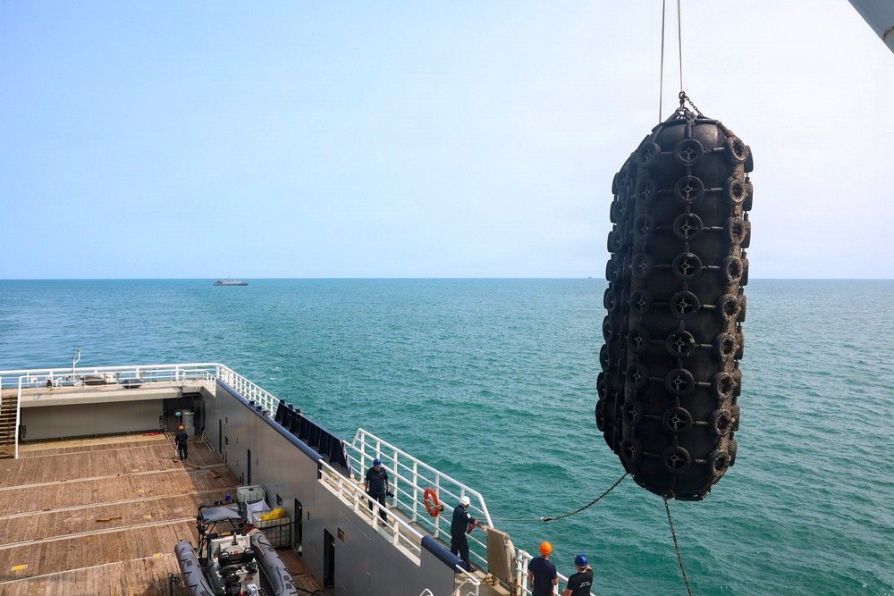 HMS Stirling Castle Conducts Replenishment-at-sea with UNS Chernihiv at Sea Breeze 26