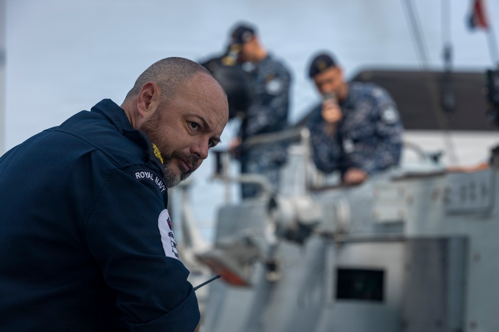 HMS Stirling Castle Conducts Mine Countermeasures Training at Sea Breeze 26