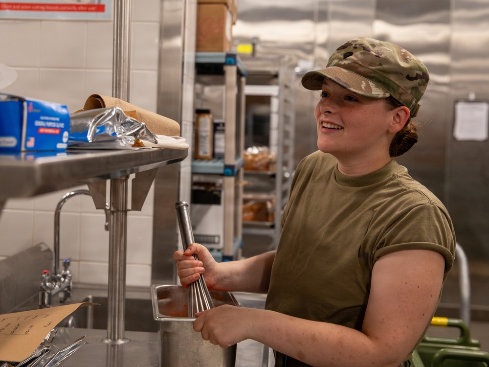 Wisconsin National Guard Soldiers feeding support Annual Training 2026