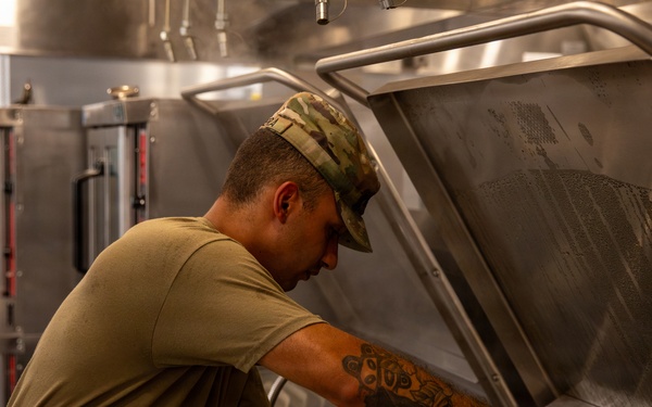 Wisconsin National Guard Soldiers feeding support Annual Training 2026