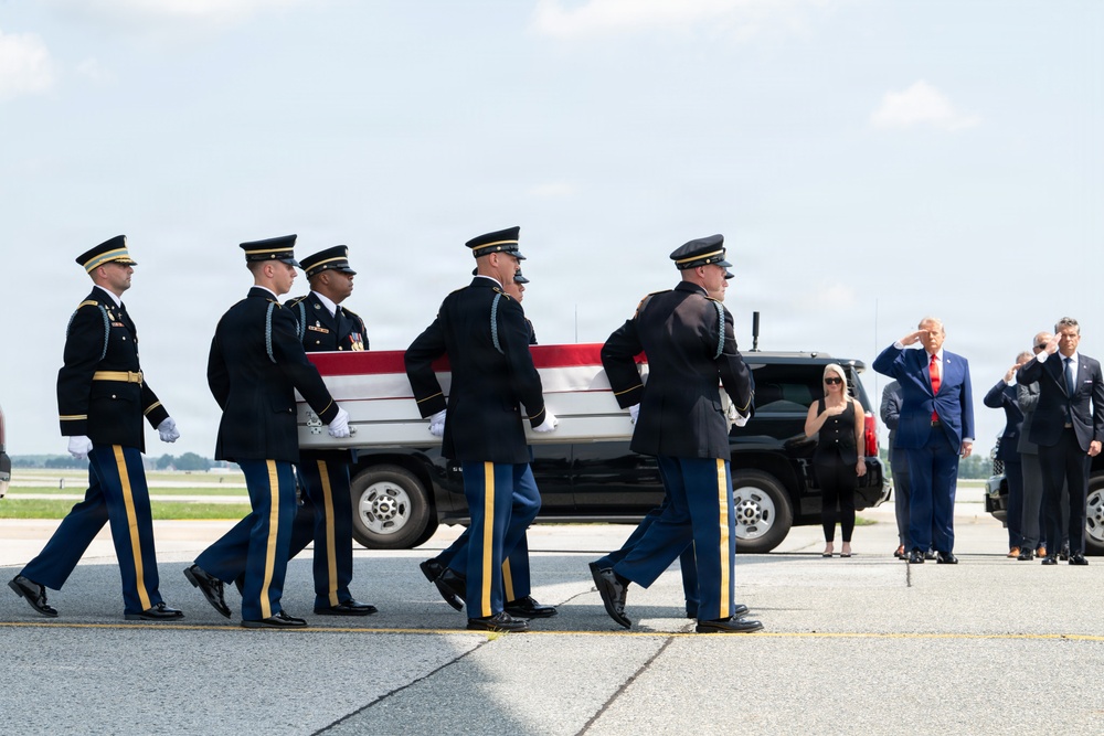 Army 1st Lt. Tyler J. Feehan honored in dignified transfer July 22