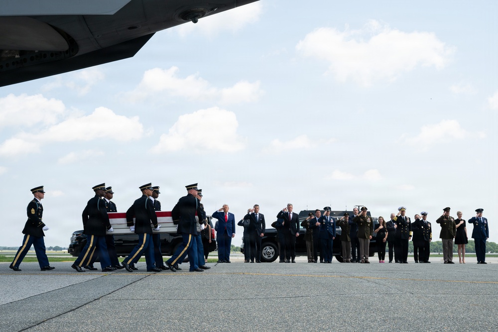 Army Staff Sgt. Michael E. Swinton honored in dignified transfer July 22