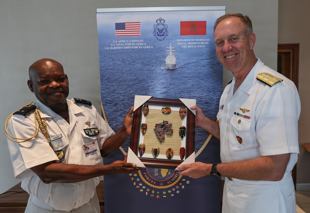AMFS 2026 cultural gift exchange with Gabonese Navy
