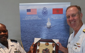 AMFS 2026 cultural gift exchange with Gabonese Navy