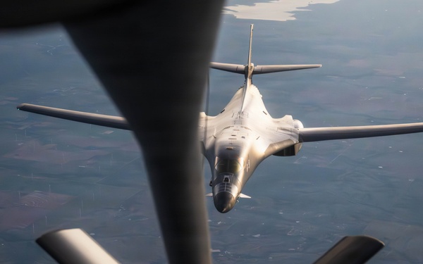 Night/day: B-1 comes out to play