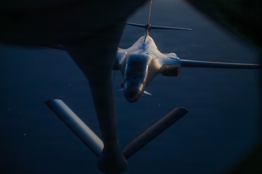 Night/day: B-1 comes out to play