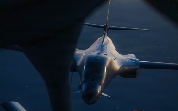Night/day: B-1 comes out to play