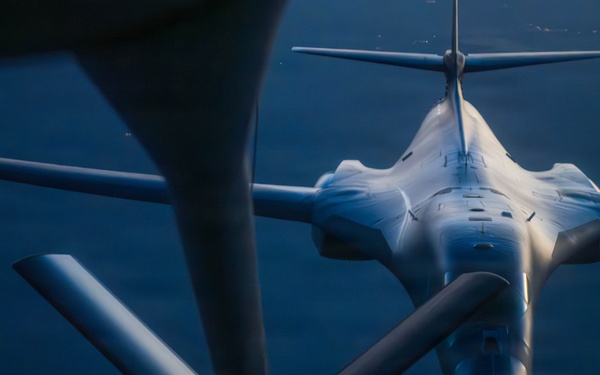 Night/day: B-1 comes out to play