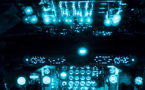 Night/day: B-1 comes out to play