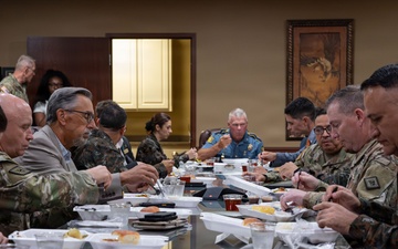 Arkansas TAG welcome Guatemalan Minister of Defense team for Cyber Shield training.
