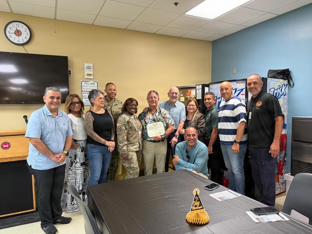 Fort Buchanan honors longtime public works leader after 24 years of service