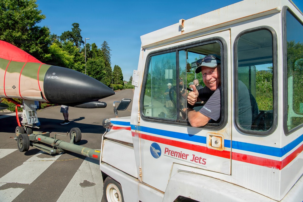 Oregon Military Museum installation of U.S. Air Force F-4 Phantom II