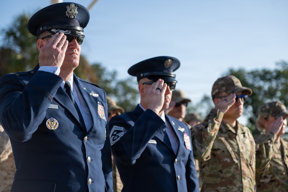 MacDill celebrates the induction of its newest honor guardsmen