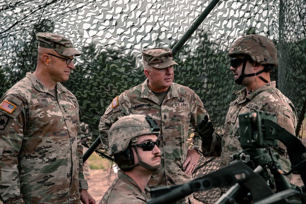 Army National Guard command team visits Ohio ARNG members during inaugural combat readiness exercise