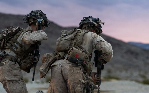 U.S. Marines Conduct Platoon Attacks at Range 410A during ITX 4-26