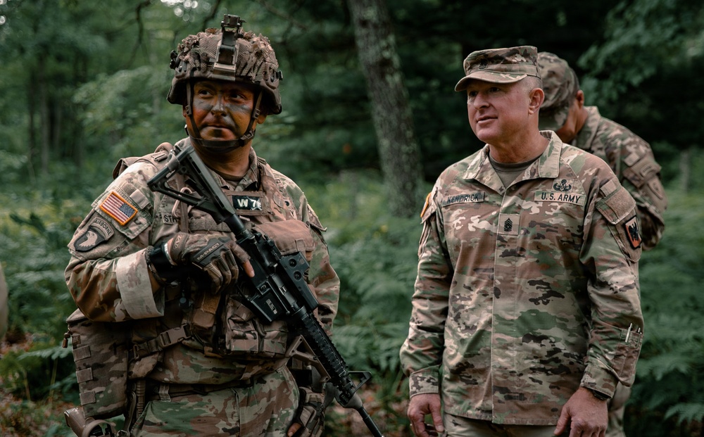 Army National Guard command team visits Ohio ARNG members during inaugural combat readiness exercise