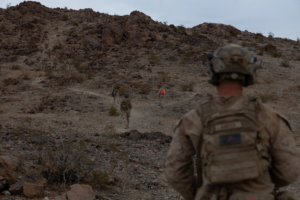 U.S. Marines Conduct Platoon Attacks at Range 410A during ITX 4-26