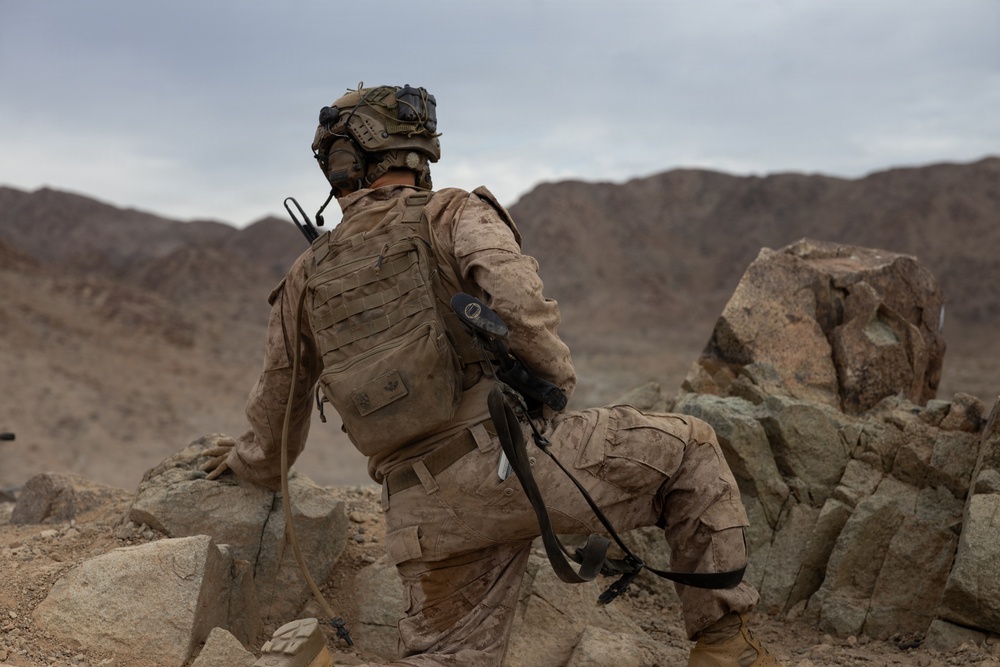 U.S. Marines Conduct Platoon Attacks at Range 410A during ITX 4-26