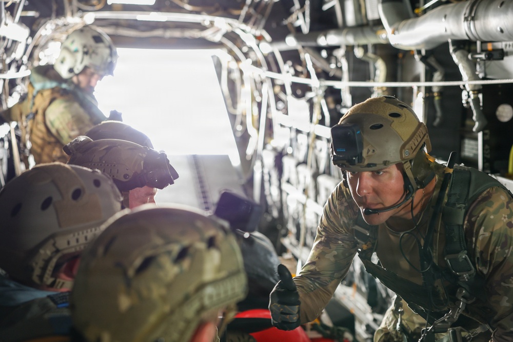 EOD Group Performs Jump Exercises Over San DIego