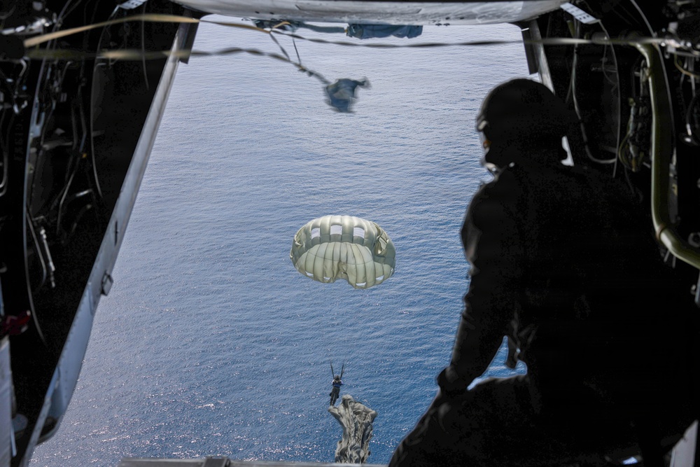 EOD Group Performs Jump Exercises Over San DIego
