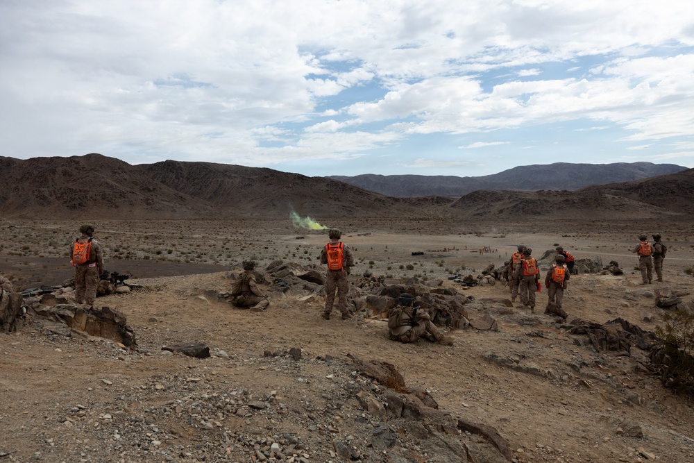 U.S. Marines Conduct Platoon Attacks at Range 410A during ITX 4-26