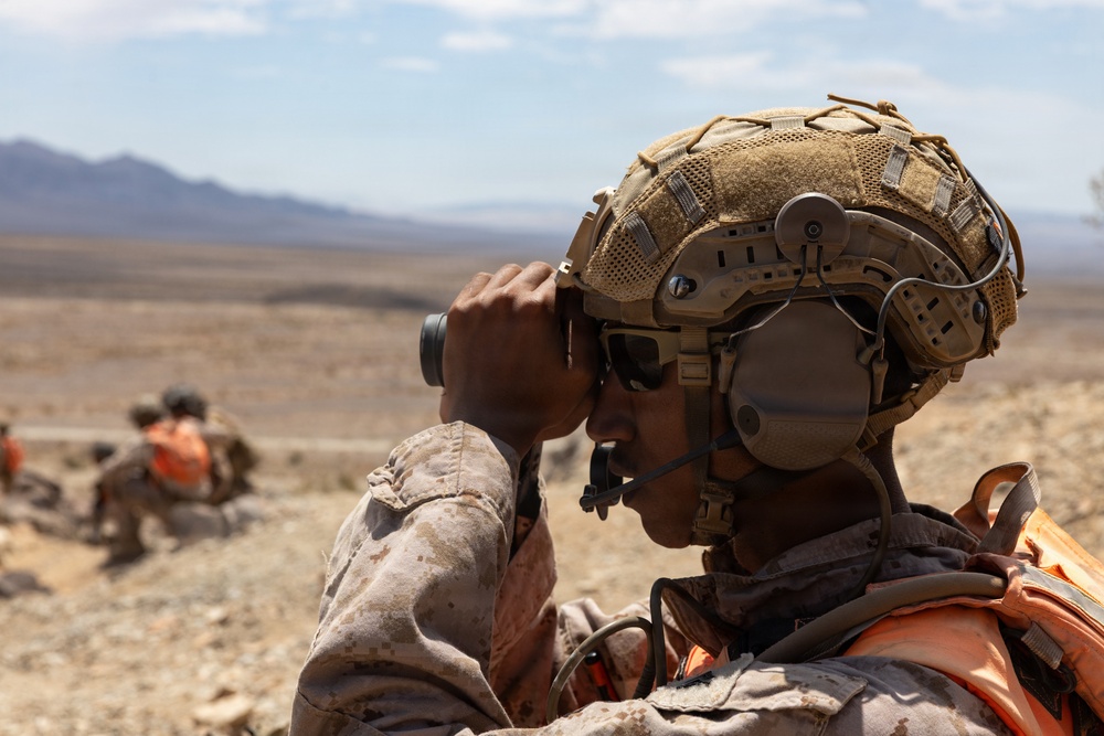 U.S. Marines Conduct Platoon Attacks at Range 410A during ITX 4-26