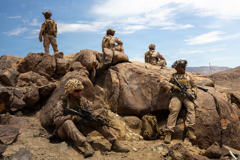 U.S. Marines Conduct Platoon Attacks at Range 410A during ITX 4-26
