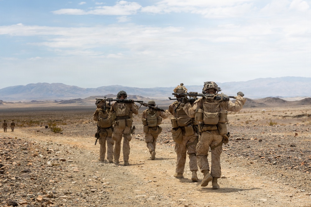 U.S. Marines Conduct Platoon Attacks at Range 410A during ITX 4-26