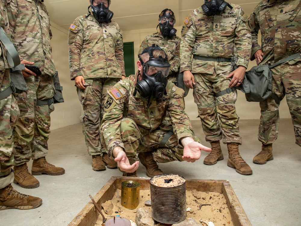 Wisconsin Army National Guard Soldiers Conduct CBRN Exercise