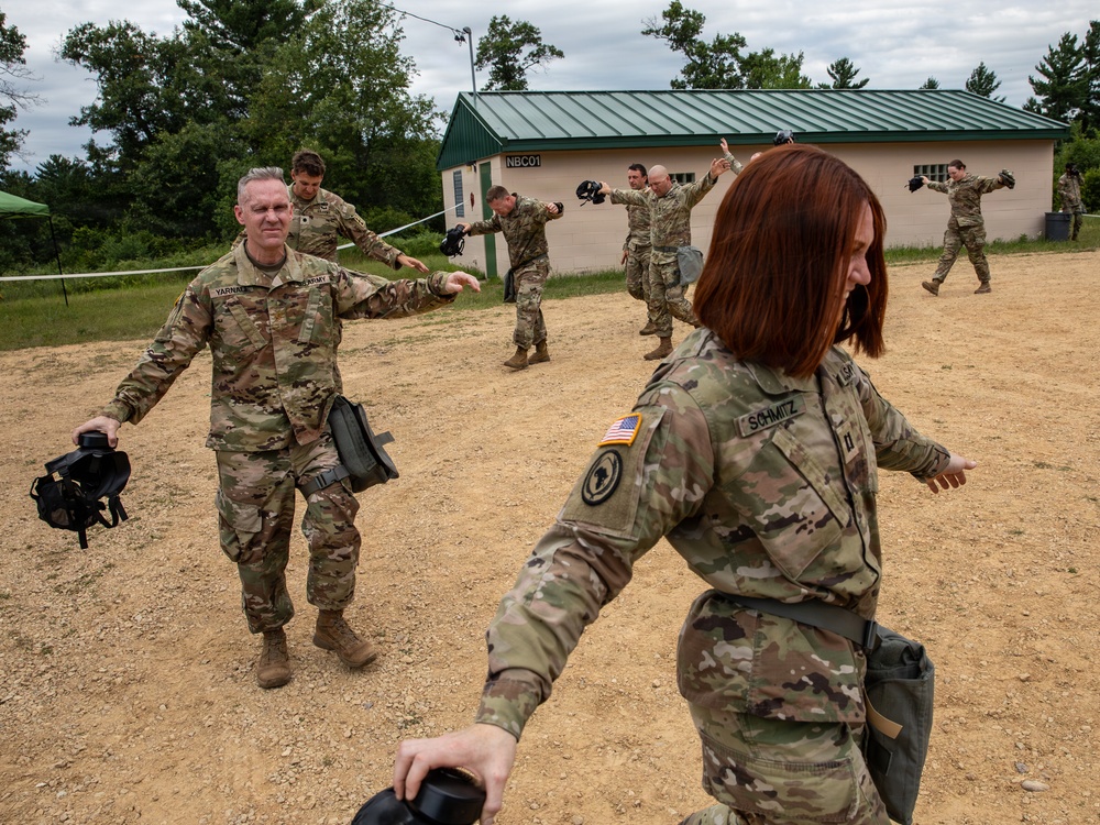 Wisconsin Army National Guard Soldiers Conduct CBRN Exercise