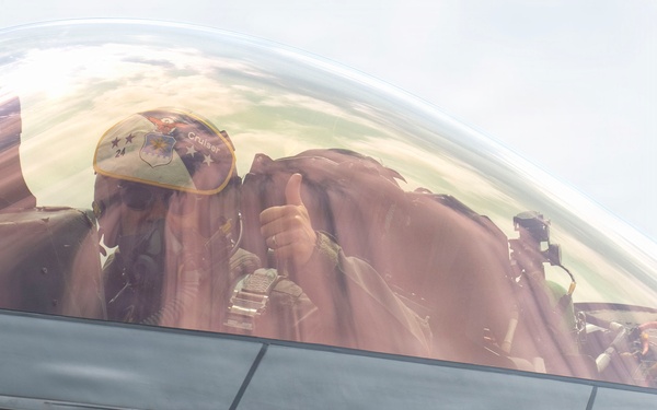 Gen. Kenneth Wilsbach flies F-22 Raptor to EAA AirVenture Oshkosh 2026