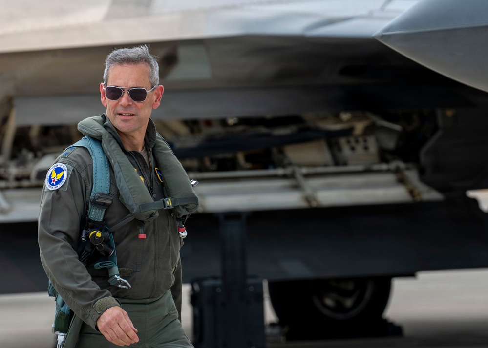 Gen. Kenneth Wilsbach flies F-22 Raptor to EAA AirVenture Oshkosh 2026