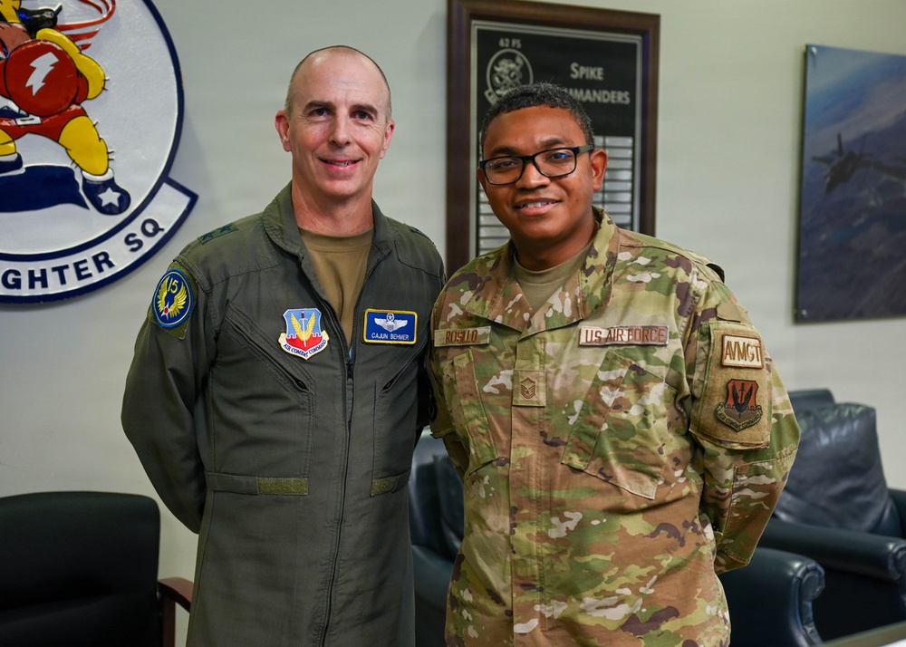 Luke AFB hosts 15 AF commander, command chief during historic major command reassignment
