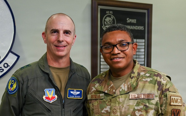 Luke AFB hosts 15 AF commander, command chief during historic major command reassignment